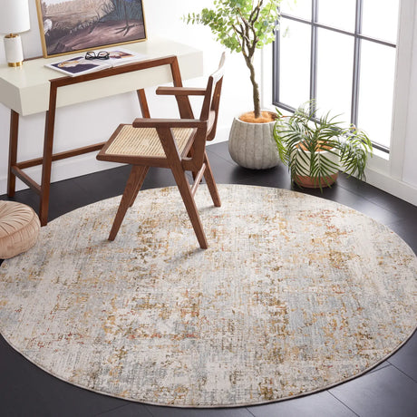 Safavieh Adrianna 6'-7" x 6'-7" Rug in Blue / Gold