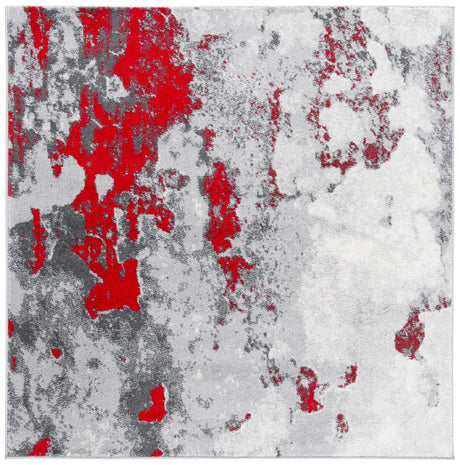 Safavieh Adirondack 6'-0" x 6'-0" Rug in Red / Grey