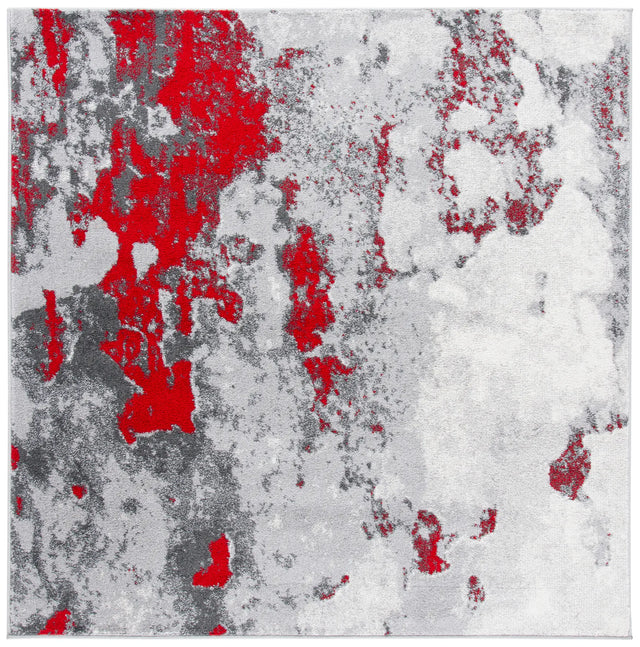 Safavieh Adirondack 6'-0" x 6'-0" Rug in Red / Grey