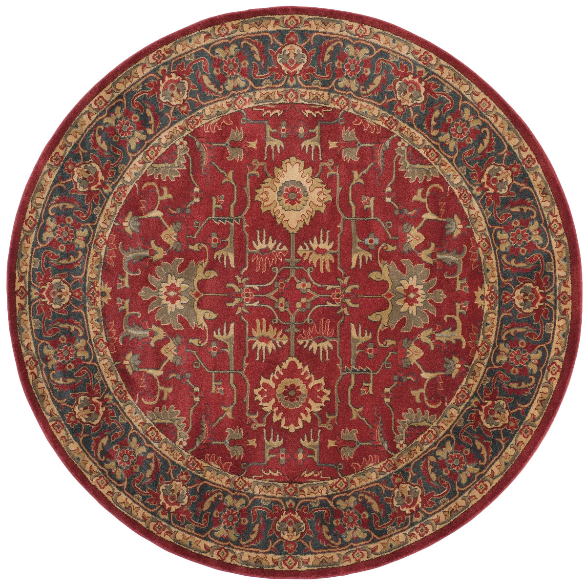 Safavieh Mahal 6'-7" x 6'-7" Rug in Red / Navy