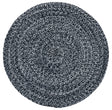 Safavieh Braided 3'-0" x 3'-0" Rug in Black