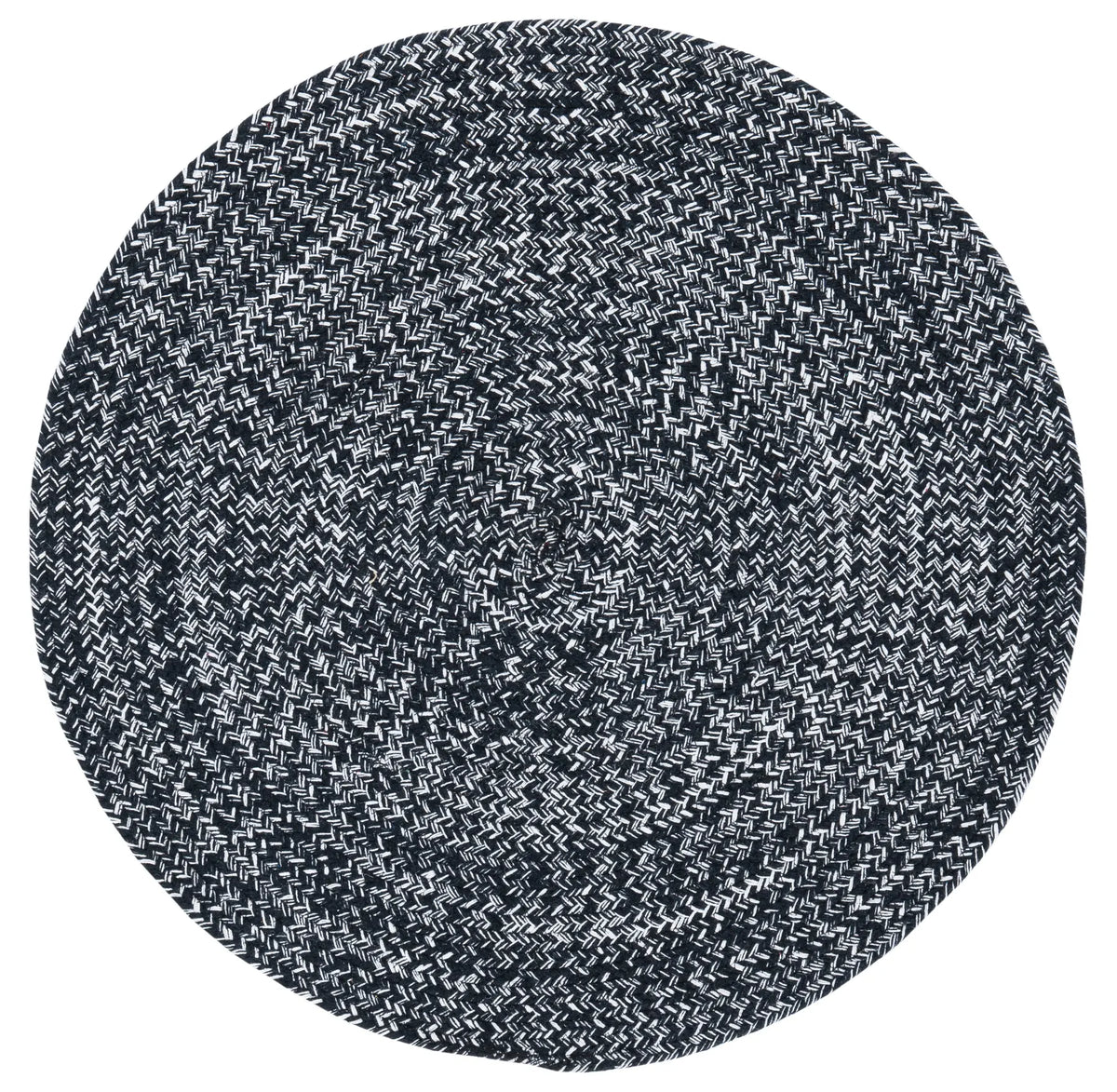 Safavieh Braided 3'-0" x 3'-0" Rug in Black