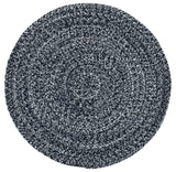 Safavieh Braided 3'-0" x 3'-0" Rug in Black