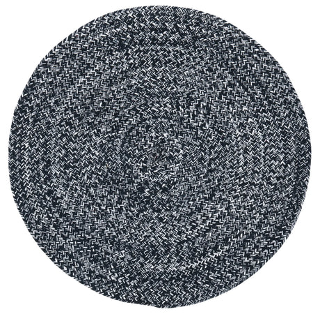 Safavieh Braided 3'-0" x 3'-0" Rug in Black