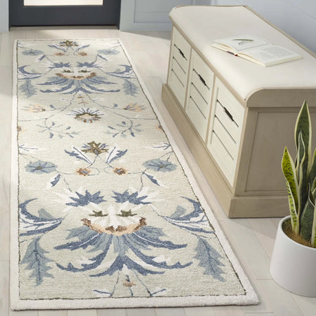Safavieh Blossom 2'-6" x 8'-0" Rug in Sage / Blue