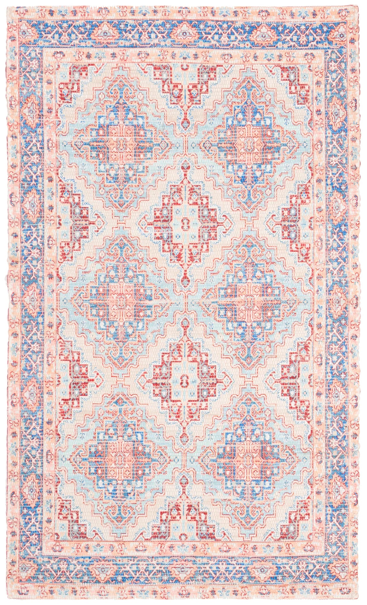 Safavieh Saffron 3'-0" x 5'-0" Rug in Blue / Rust