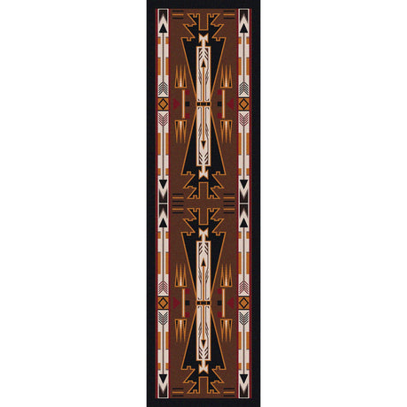 American Dakota Horse Thieves Brown Rug