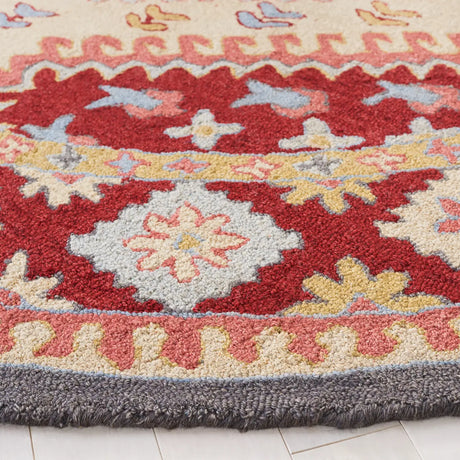 Safavieh Aspen 5'-0" x 5'-0" Rug in Red / Ivory