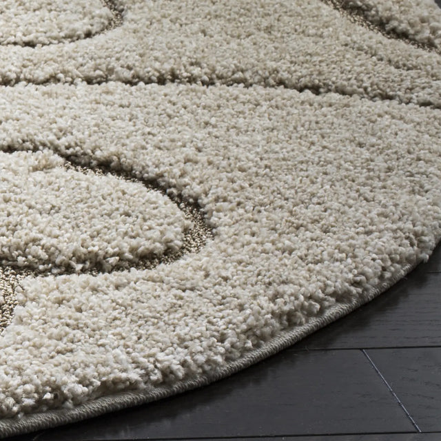 Safavieh Florida Shag 5'-0" x 5'-0" Rug in Cream / Beige