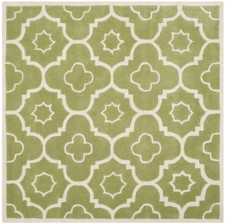 Safavieh Chatham 5'-0" x 5'-0" Rug in Green / Ivory