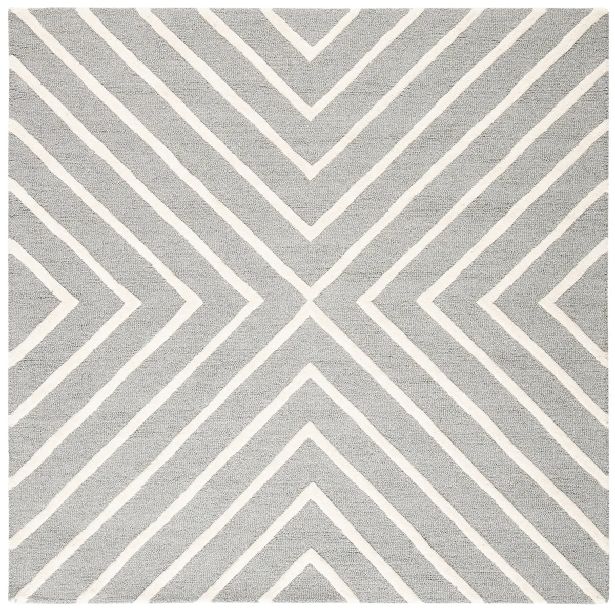 Safavieh Safavieh Kids 5'-0" x 5'-0" Rug in Grey / Ivory