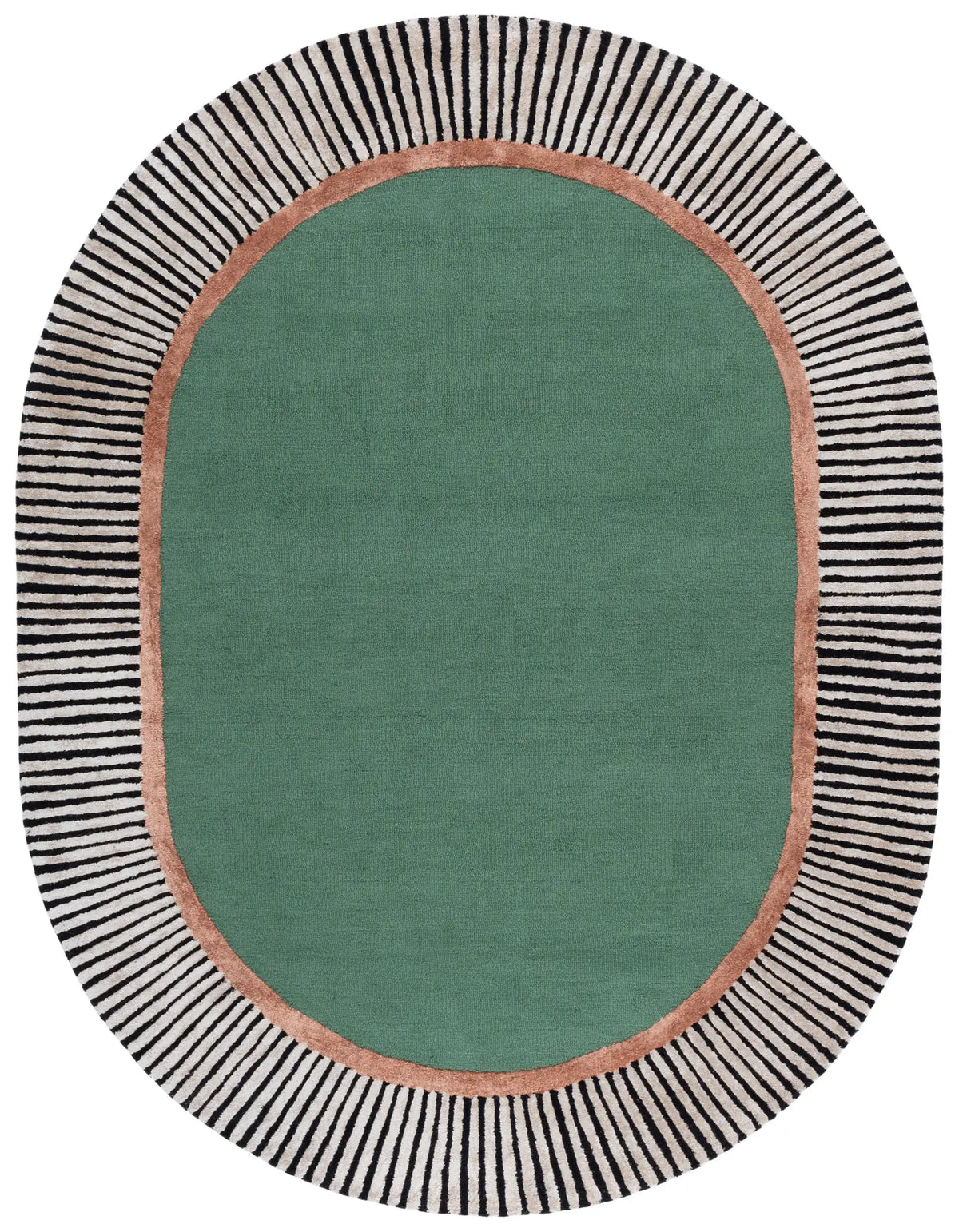 Safavieh Fifth Avenue 7'-0" x 9'-0" Rug in Green / Black