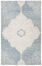 Safavieh Micro-Loop 4'-0" x 6'-0" Rug in Blue / Ivory