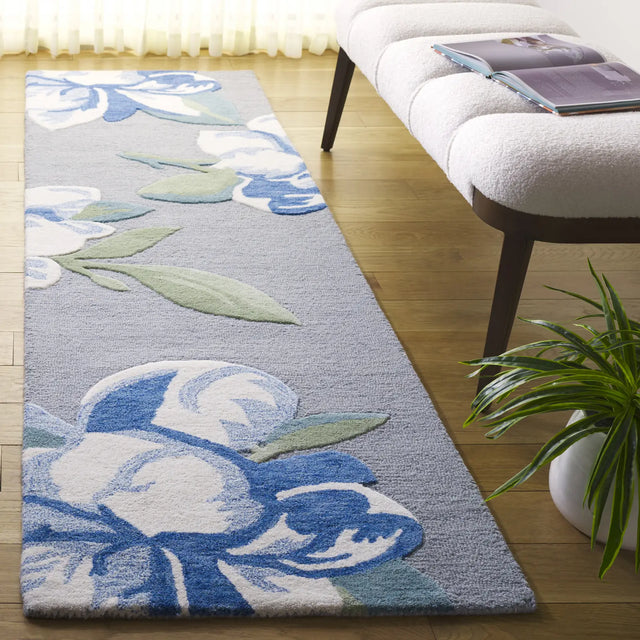 Safavieh Jardin 2'-3" x 8'-0" Rug in Grey / Ivory