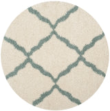 Safavieh Sgd-Dallas Shag 6'-0" x 6'-0" Rug in Ivory / Seafoam