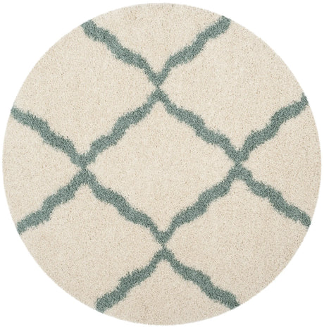 Safavieh Sgd-Dallas Shag 6'-0" x 6'-0" Rug in Ivory / Seafoam