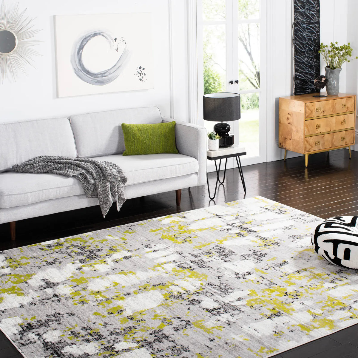 Safavieh Skyler 10'-0" x 14'-0" Rug in Grey / Green