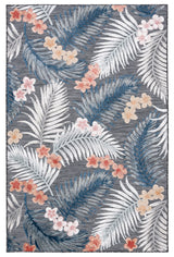 Safavieh Cabana 4'-0" x 6'-0" Rug in Black / Rust