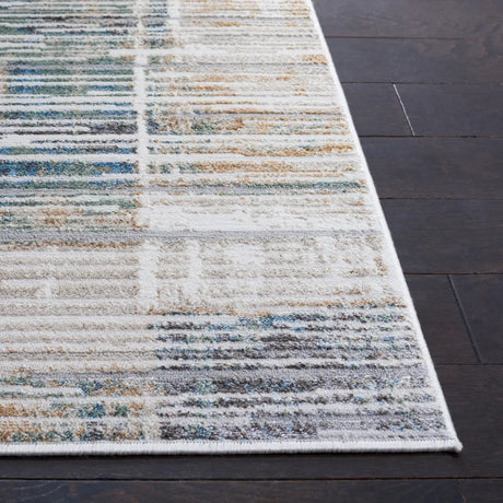 Safavieh Bel Air 4'-5" x 6'-5" Rug in Dark Grey / Gold