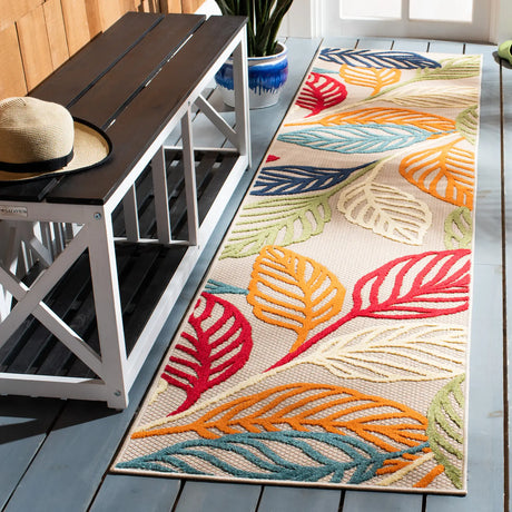 Safavieh Cabana 2'-2" x 11'-0" Rug in Ivory / Green
