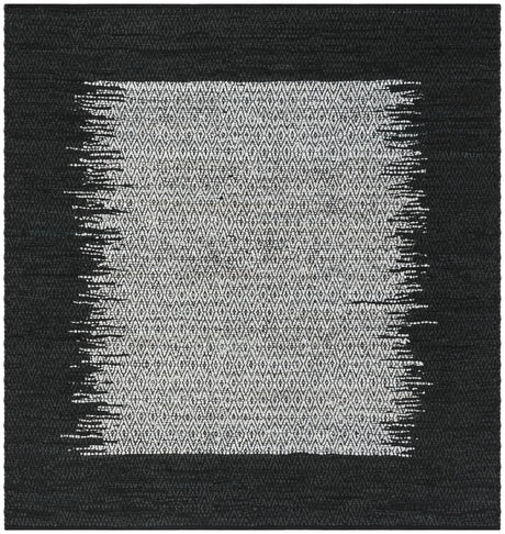 Safavieh Vintage Leather 6'-0" x 6'-0" Rug in Light Grey / Black