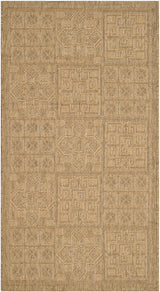 Safavieh Courtyard 2'-7" x 5'-0" Rug in Gold / Natural