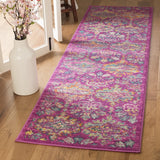 Safavieh Madison 2'-3" x 10'-0" Rug in Fuchsia / Blue