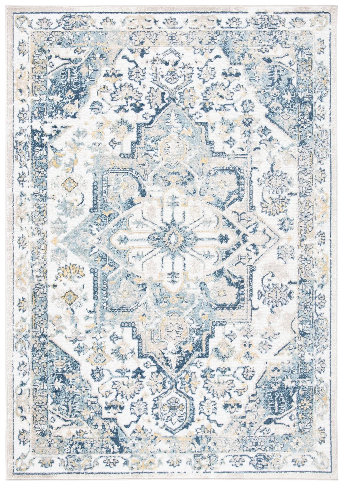 Safavieh Skyler 4'-5" x 6'-5" Rug in Ivory / Navy