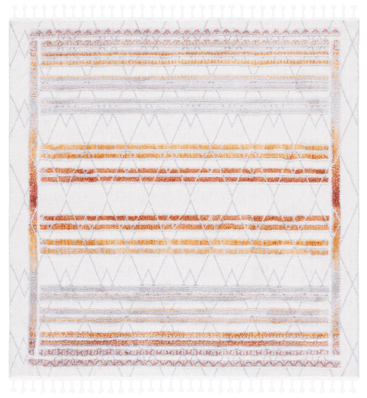 Safavieh Marrakesh 6'-7" x 6'-7" Rug in Grey / Multi