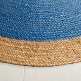 Safavieh Natural Fiber 5'-0" x 8'-0" Rug in Royal Blue / Natural