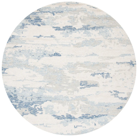 Safavieh Abstract 6'-0" x 6'-0" Rug in Ivory / Blue
