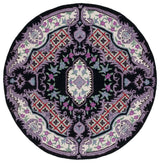 Safavieh Bellagio 5'-0" x 5'-0" Rug in Black / Ivory
