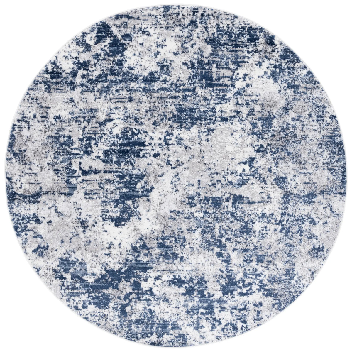 Safavieh Amelia 700 5'-3" x 5'-3" Rug in Ivory / Navy