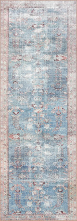 Loloi Wynter Wyn-06 Teal/Multi Rugs - runner flat