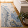 Safavieh Palma 2'-2" x 9'-0" Rug in Grey / Teal