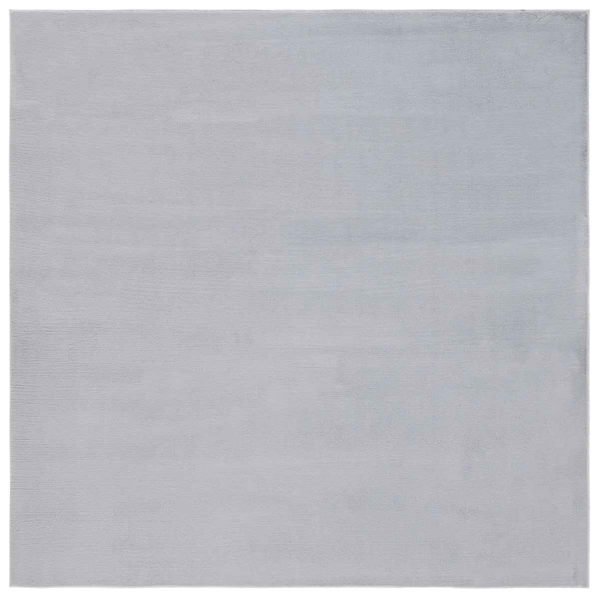 Safavieh Faux Rabbit Fur 6'-0" x 6'-0" Rug in Silver