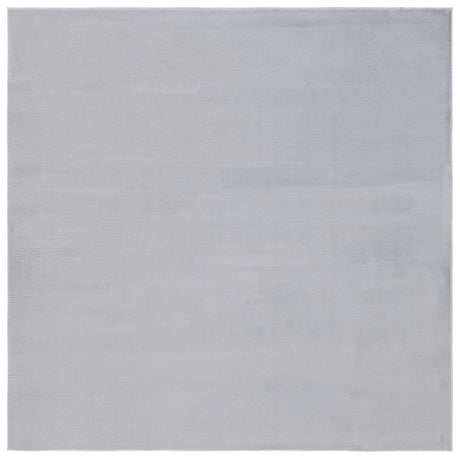 Safavieh Faux Rabbit Fur 6'-0" x 6'-0" Rug in Silver