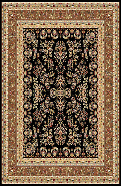 Safavieh Lyndhurst 10'-0" x 14'-0" Rug in Black / Tan