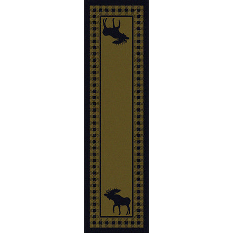 American Dakota Moose Refuge Green Rug