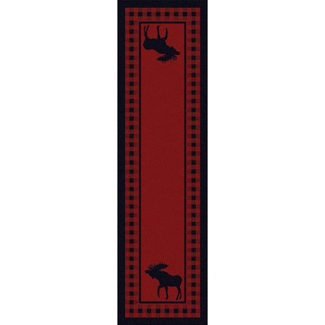 American Dakota Moose Refuge Red Rug