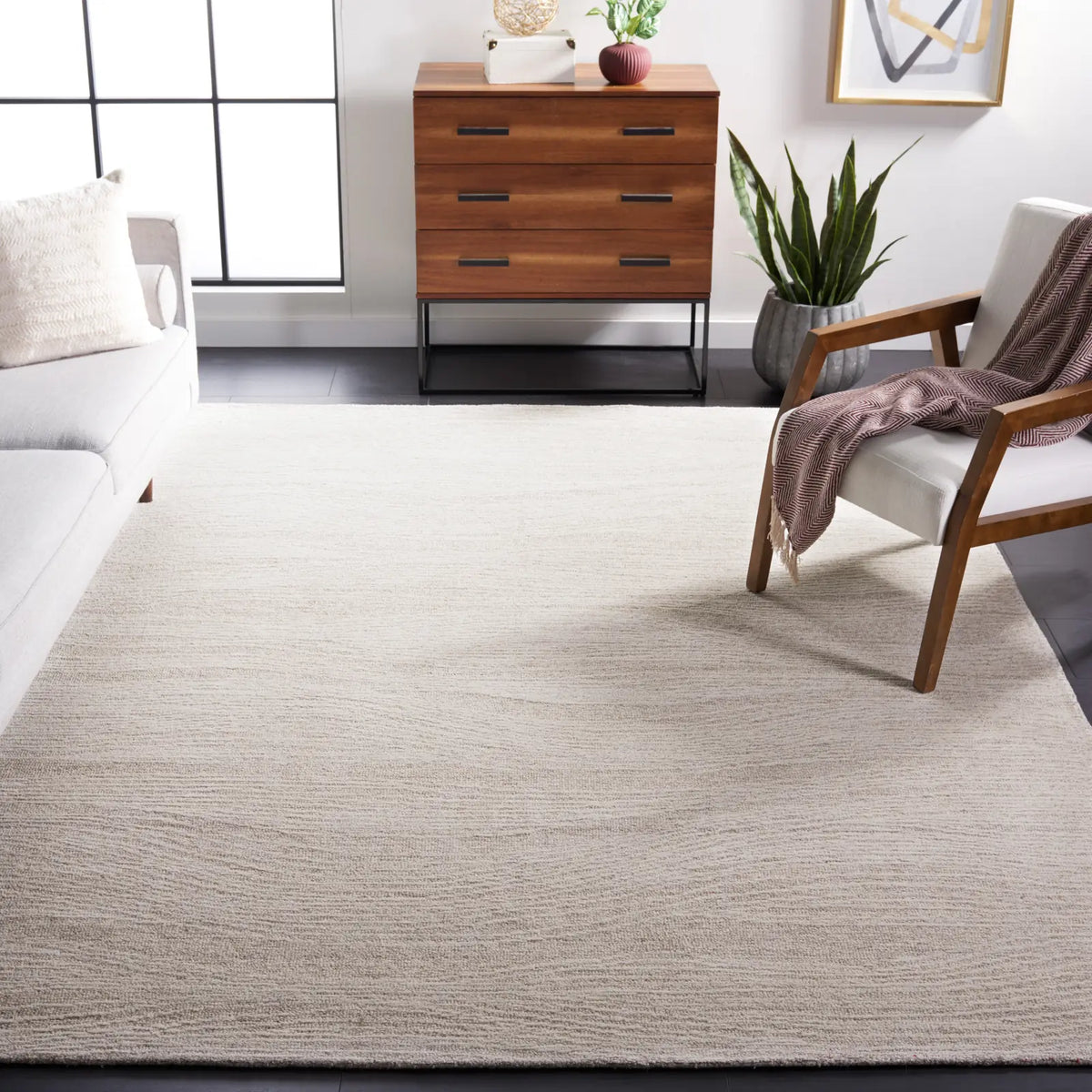 Safavieh Metro 10'-0" x 14'-0" Rug in Natural / Ivory