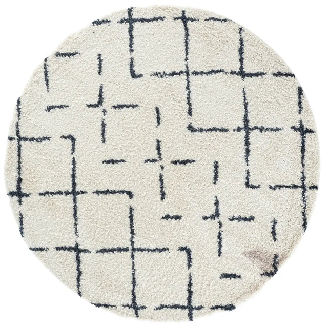 Safavieh Arizona Shag 6'-7" x 6'-7" Rug in Ivory / Slate