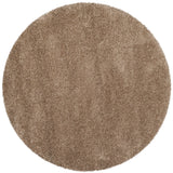 Safavieh Milan Shag 5'-1" x 5'-1" Rug in Dark Beig