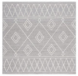 Safavieh Kilim 6'-0" x 6'-0" Rug in Grey / Ivory