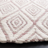 Safavieh Marbella 6'-0" x 6'-0" Rug in Dark Pink / Ivory