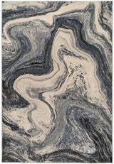 Dynamic Rugs Eclipse 63436 Power Loomed Modern Grey/Cream Rug - Rectangular