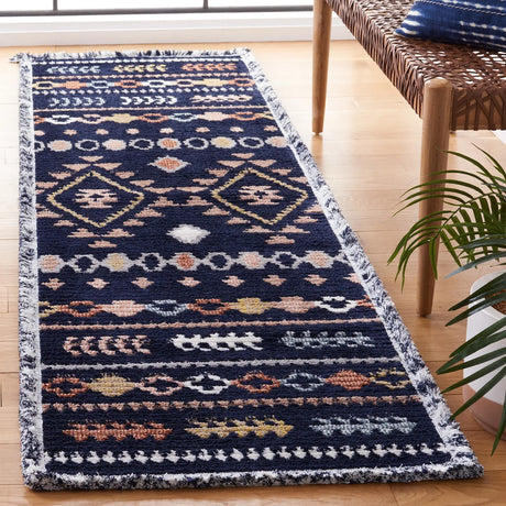 Safavieh Marrakesh 2'-2" x 8'-0" Rug in Navy / Multi