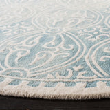 Safavieh Dip Dye 7'-0" x 7'-0" Rug in Light Green / Ivory