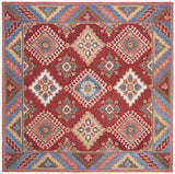 Safavieh Aspen 7'-0" x 7'-0" Rug in Red / Blue