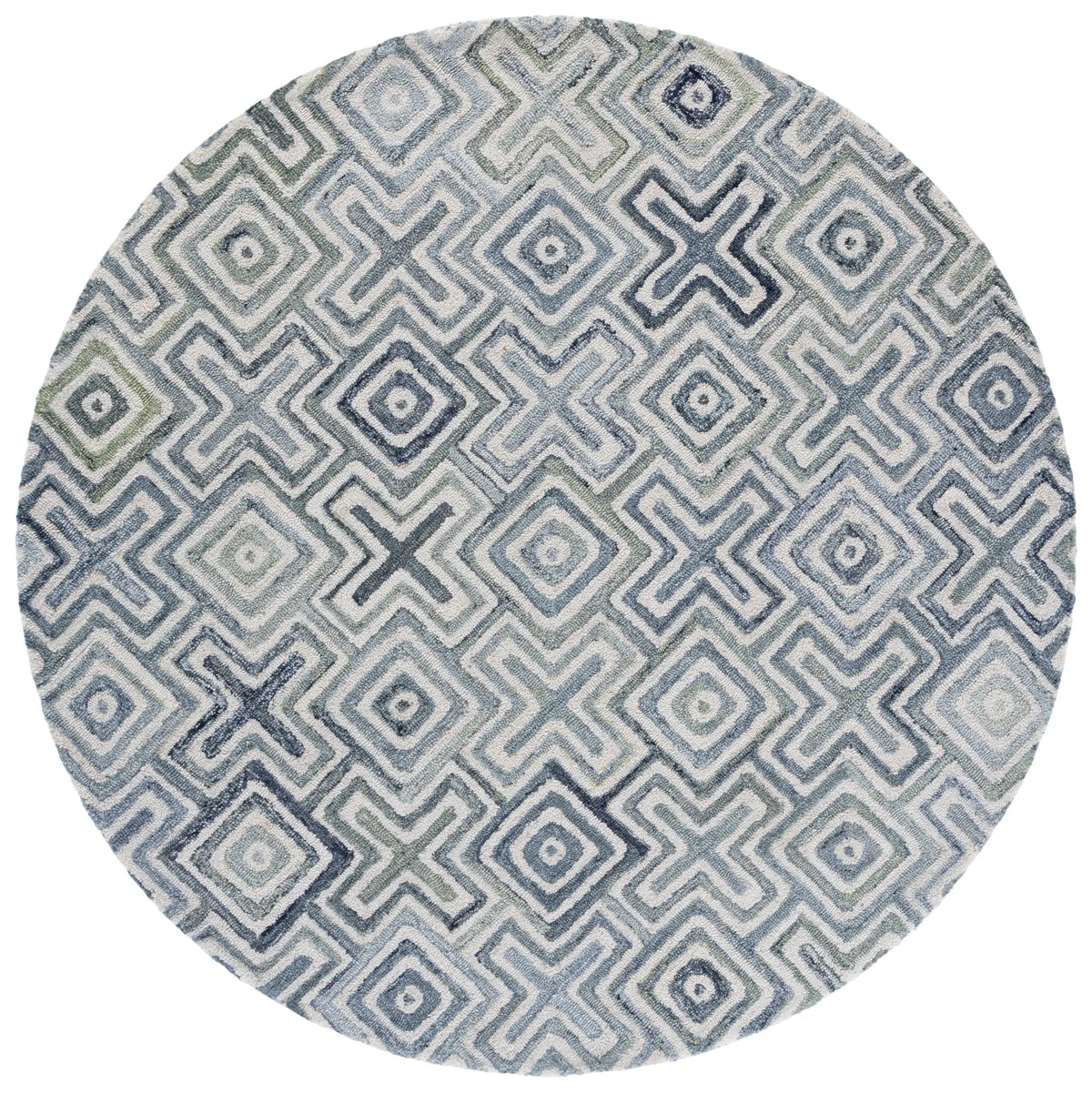 Safavieh Marquee 6'-0" x 6'-0" Rug in Ivory / Blue